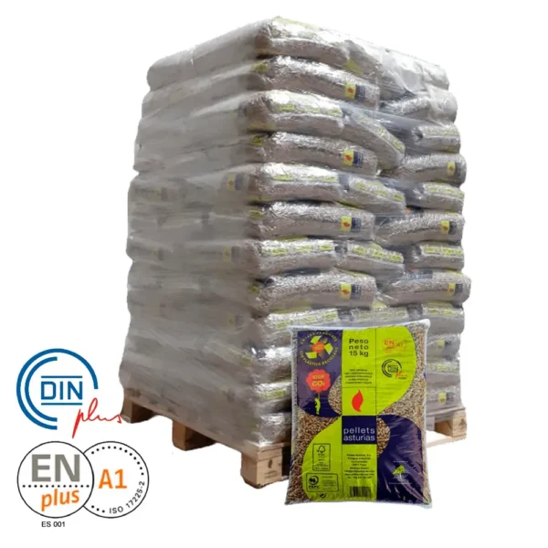 Pellets asturias 72 sacos